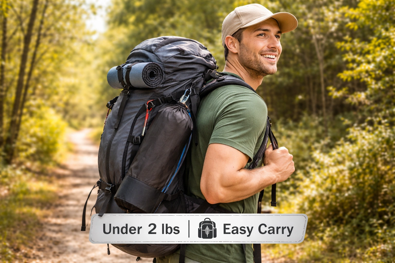 Person carrying lightweight aluminum camping chair with one hand