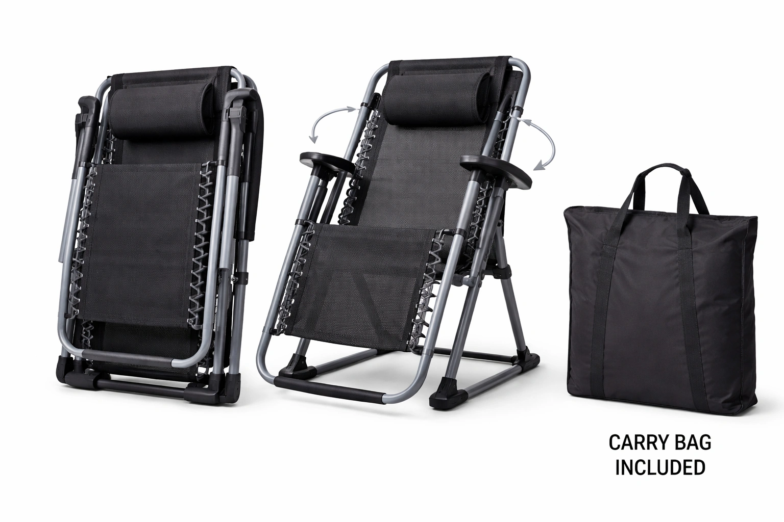 Folded portable chair