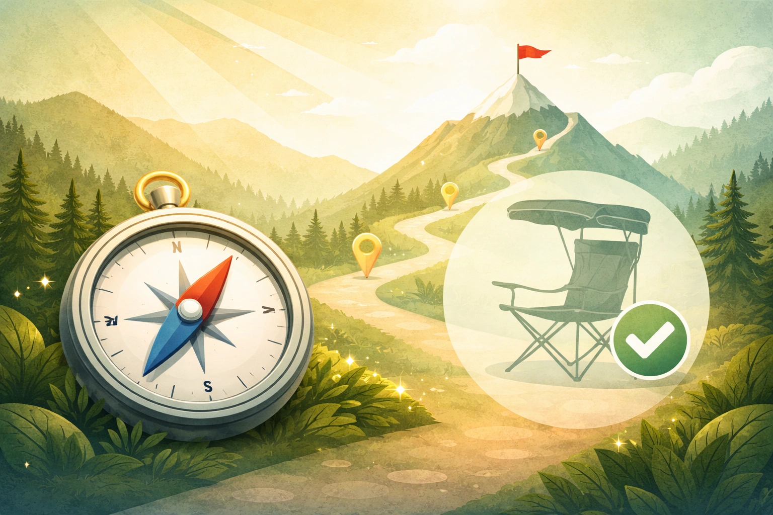 Camping chair selection guide illustration