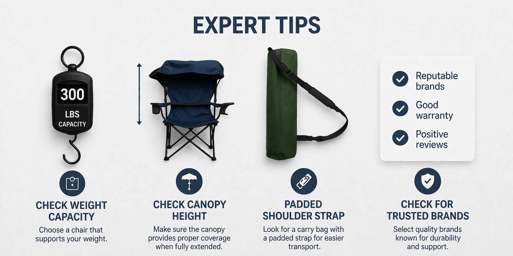 Expert tips for choosing canopy camping chairs