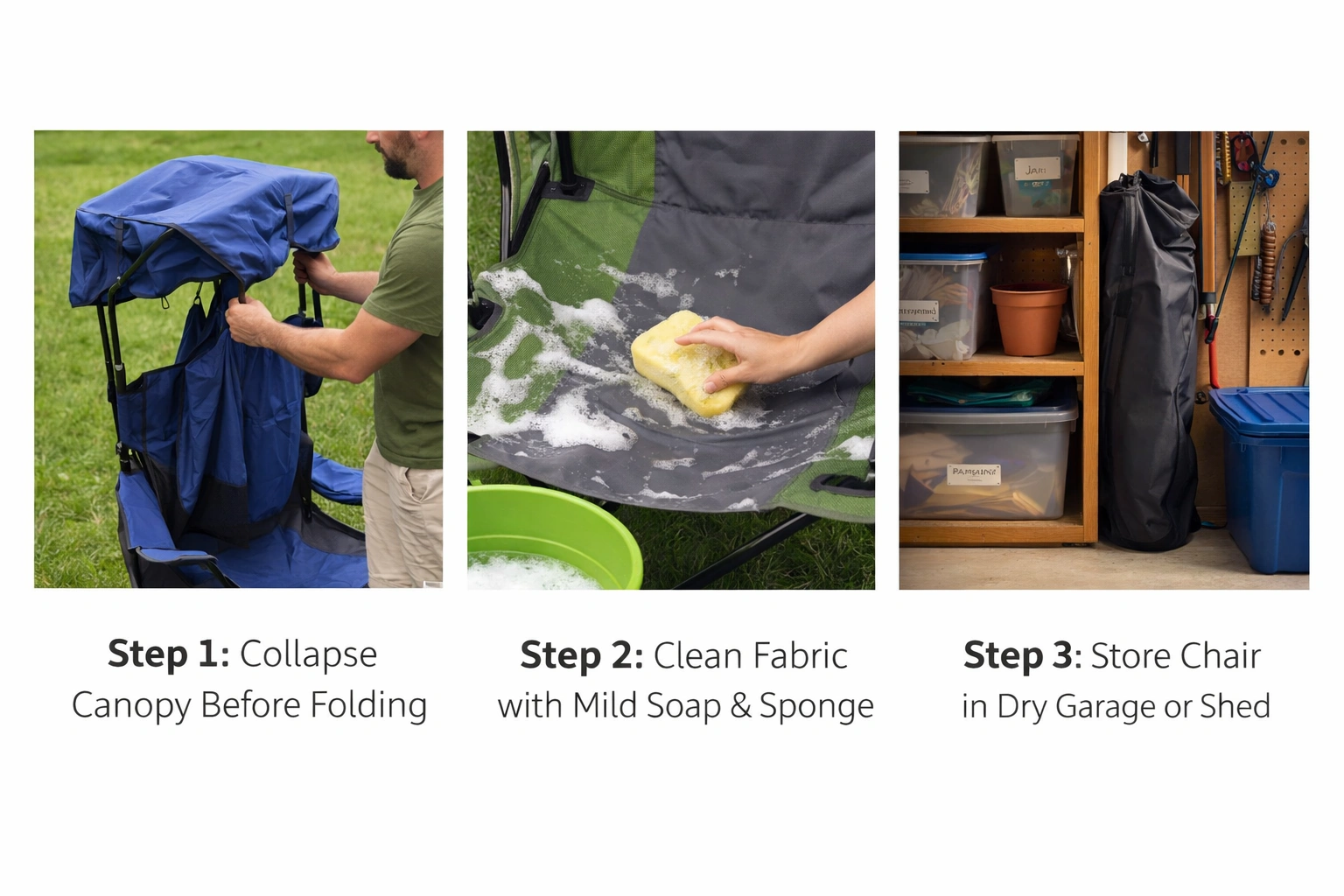 Maintenance tips for canopy camping chairs