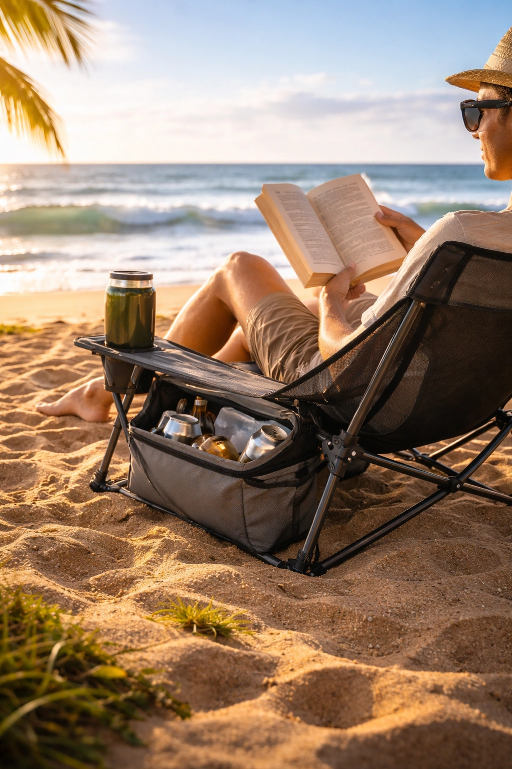 Cooler camping chairs for beach vacations
