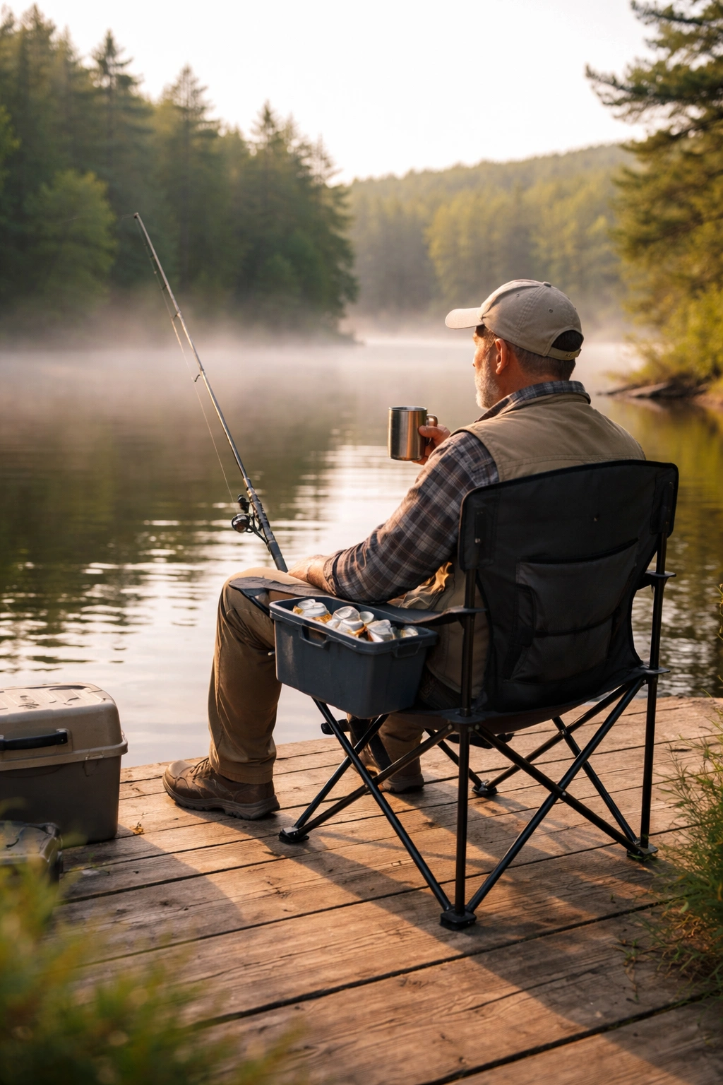 Cooler camping chairs for fishing trips