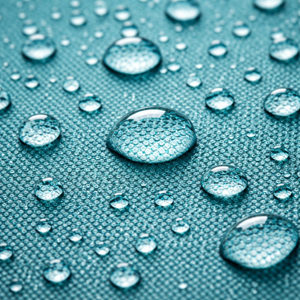 Weather-resistant camping couch material detail