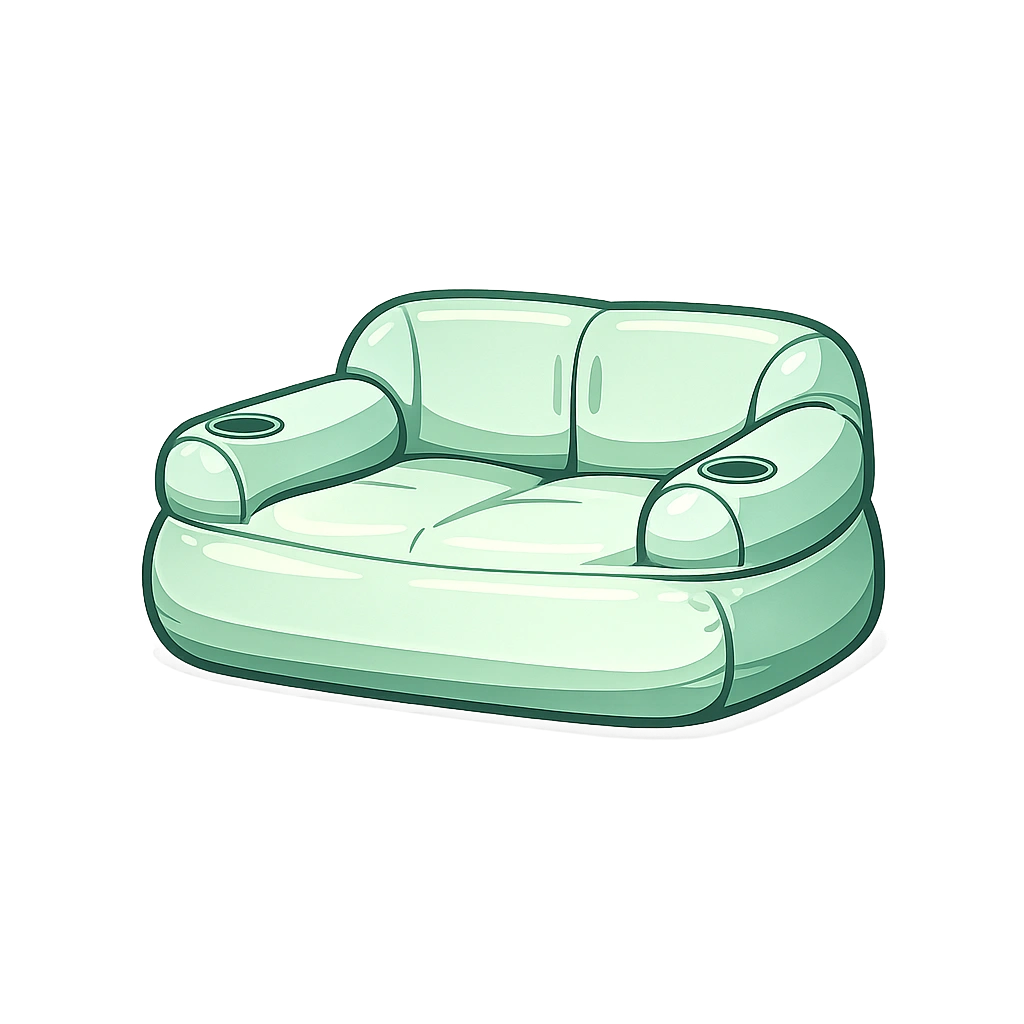 Portable camping couch