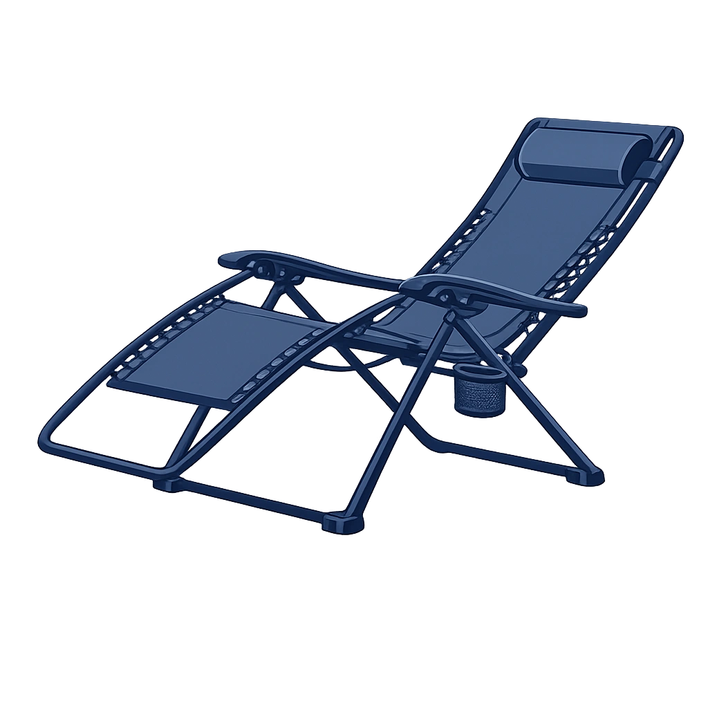 Reclining camp chair