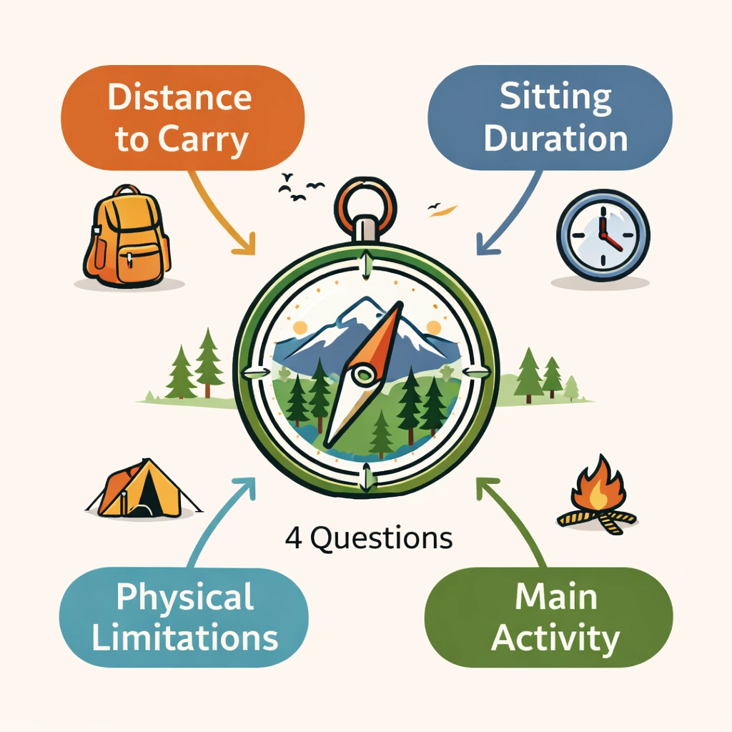Decision guide for choosing camping chair
