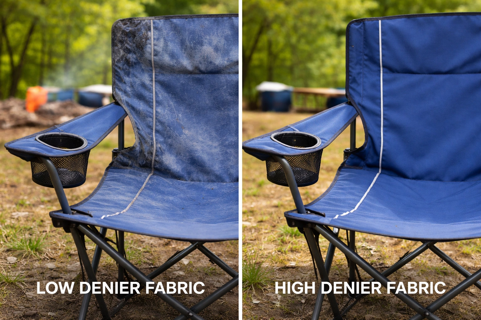 Denier fabric importance for camping chair durability