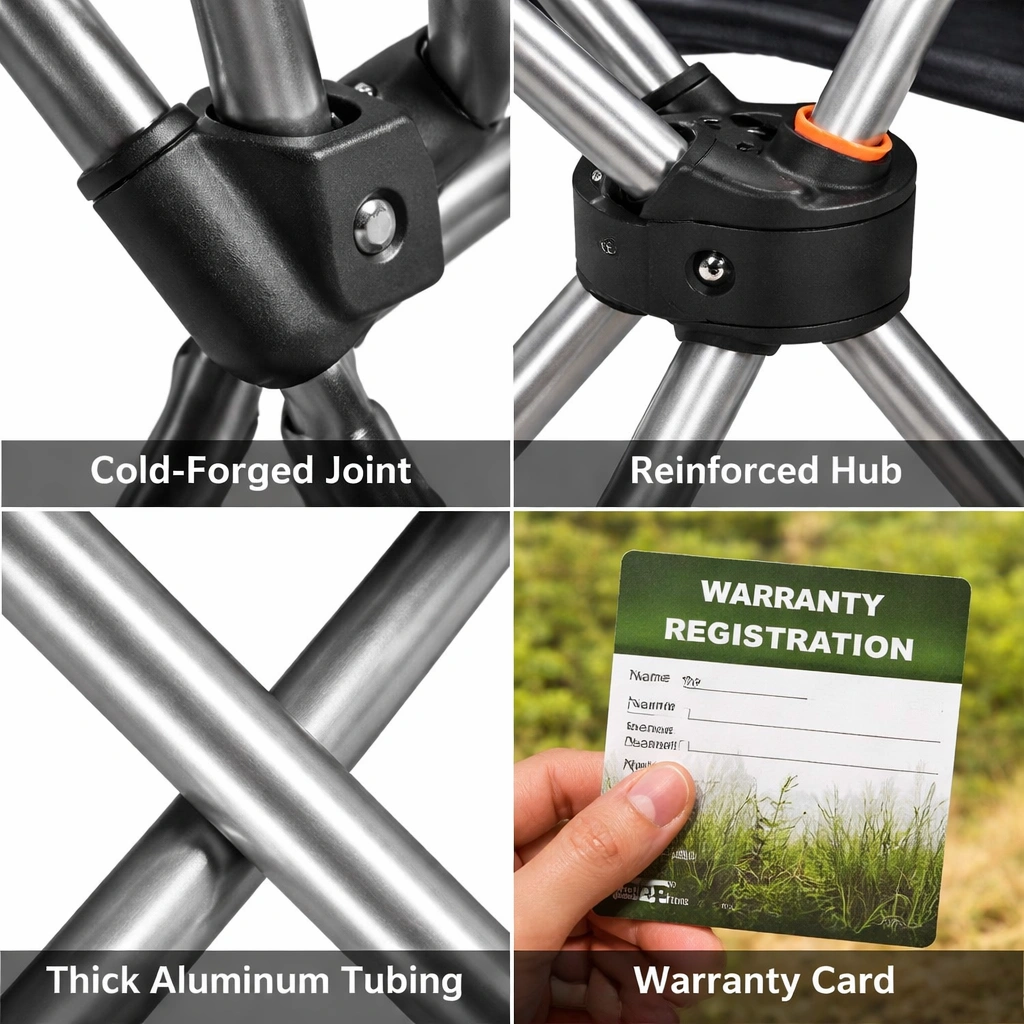 Durability features in premium camping chairs