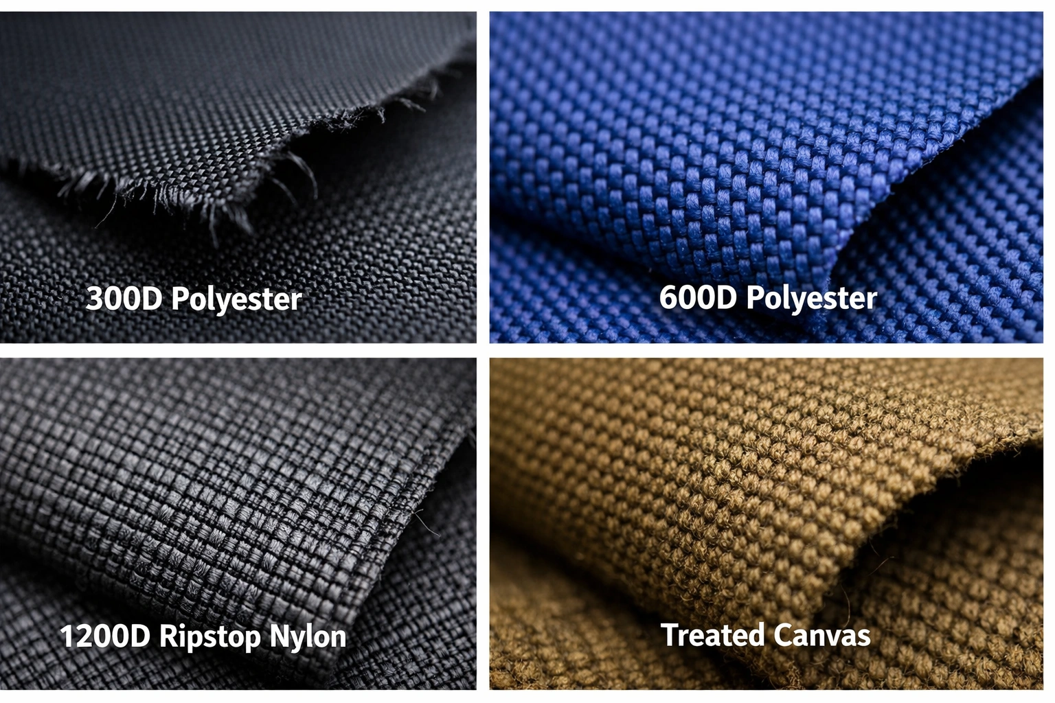Comparison of camping chair fabrics: polyester, nylon, canvas, ripstop