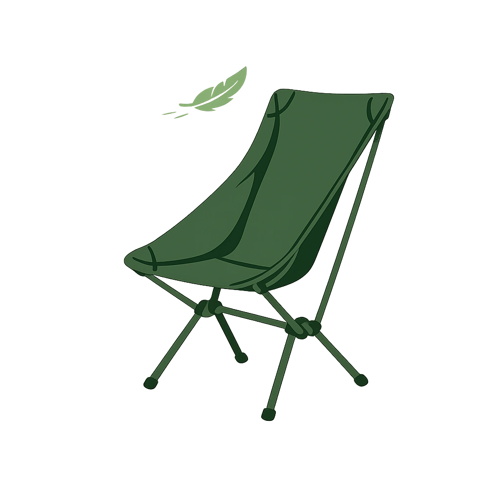 Lightweight camping chair