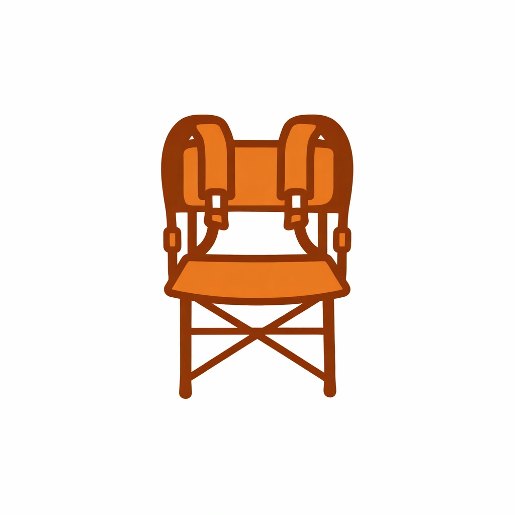 Backpack straps icon