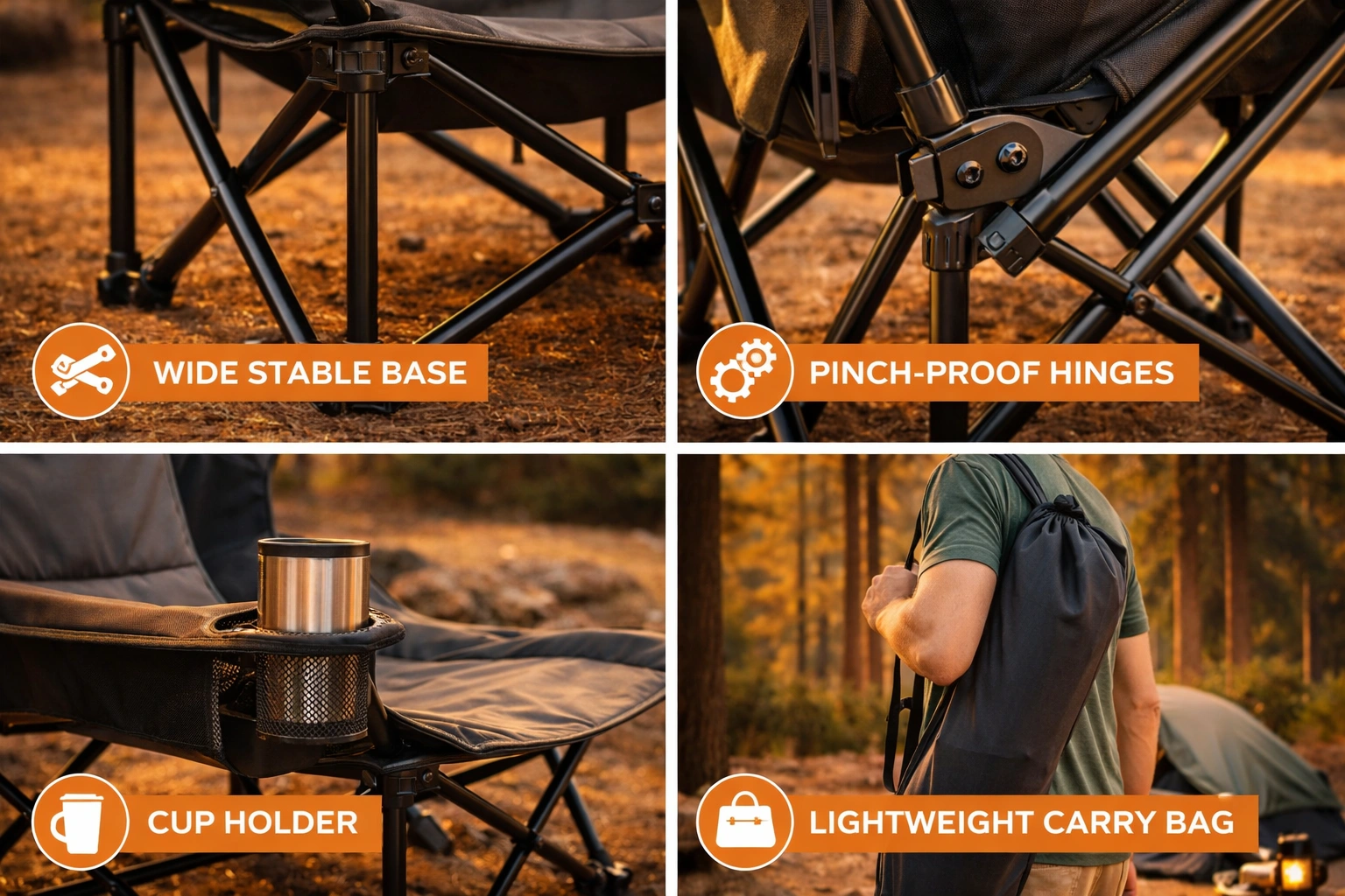 Key features of kids camping chairs: safety, weight capacity, portability