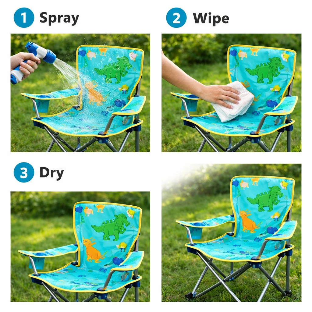 Cleaning and maintaining camping chair