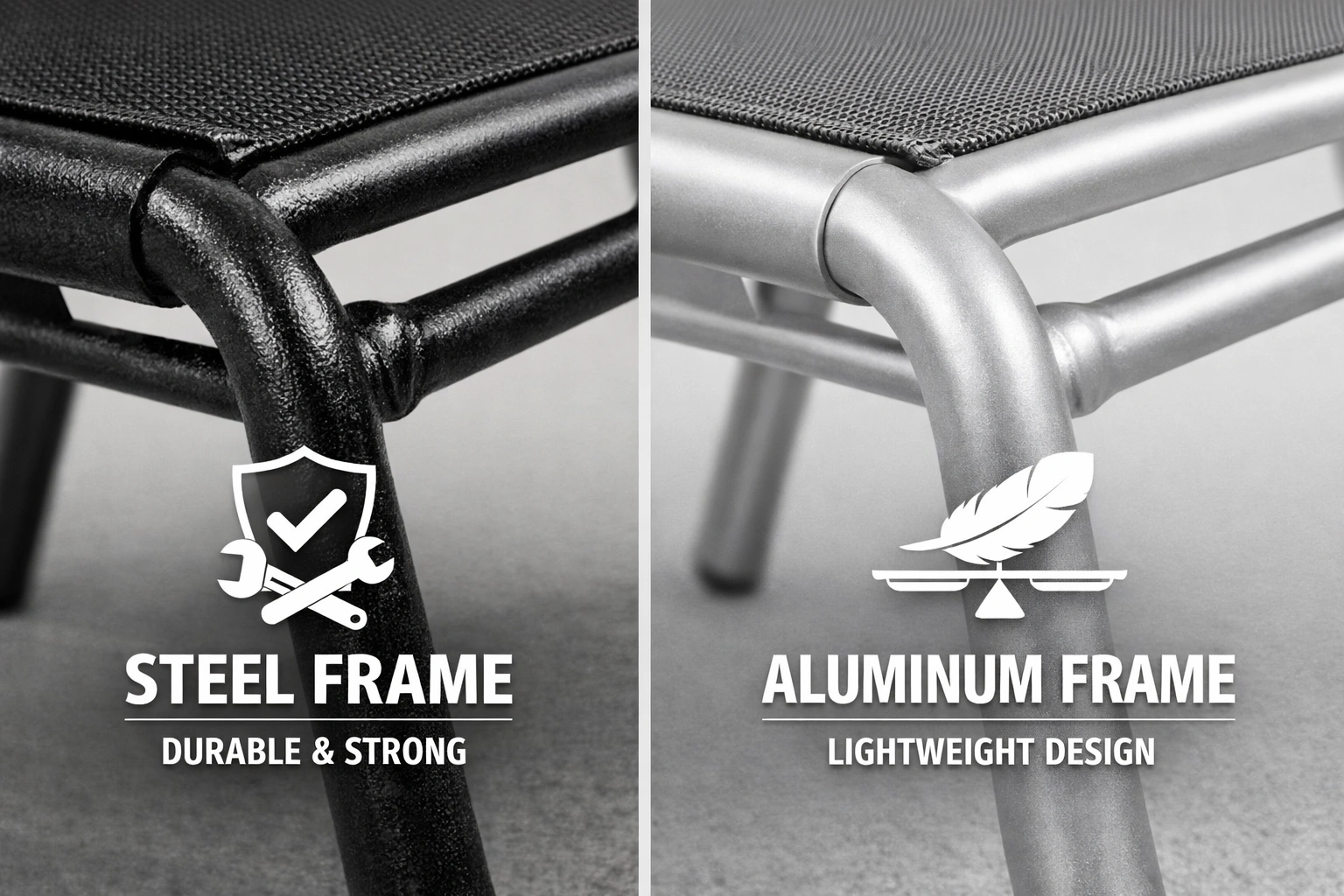 Camping chair materials steel vs aluminum frames
