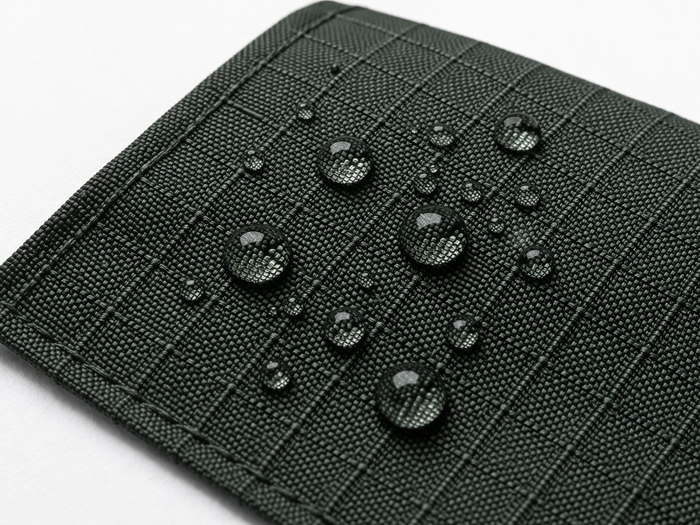 High-denier ripstop fabric close-up showing durability