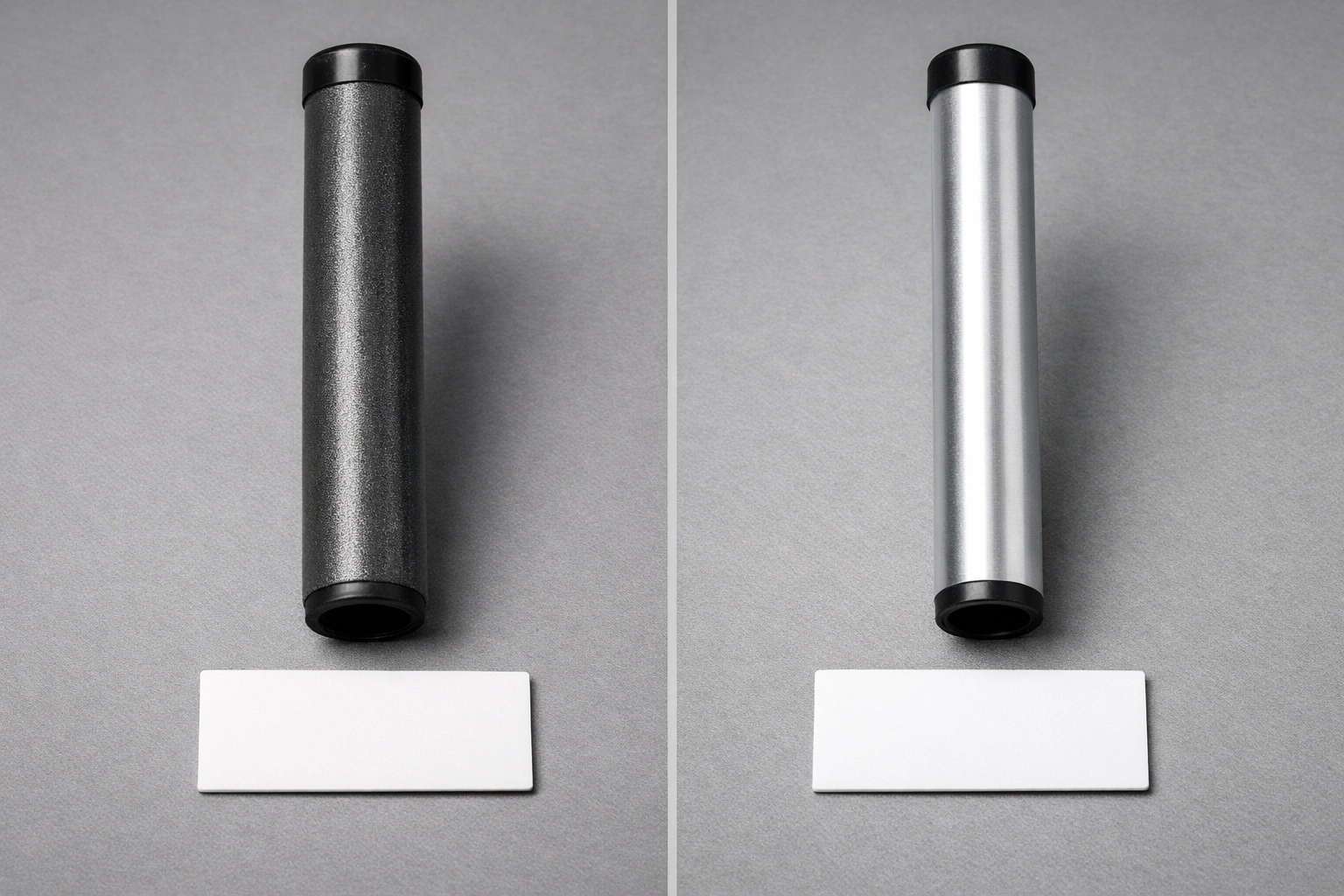 Side by side comparison of steel and aluminum camping chair frame tubes