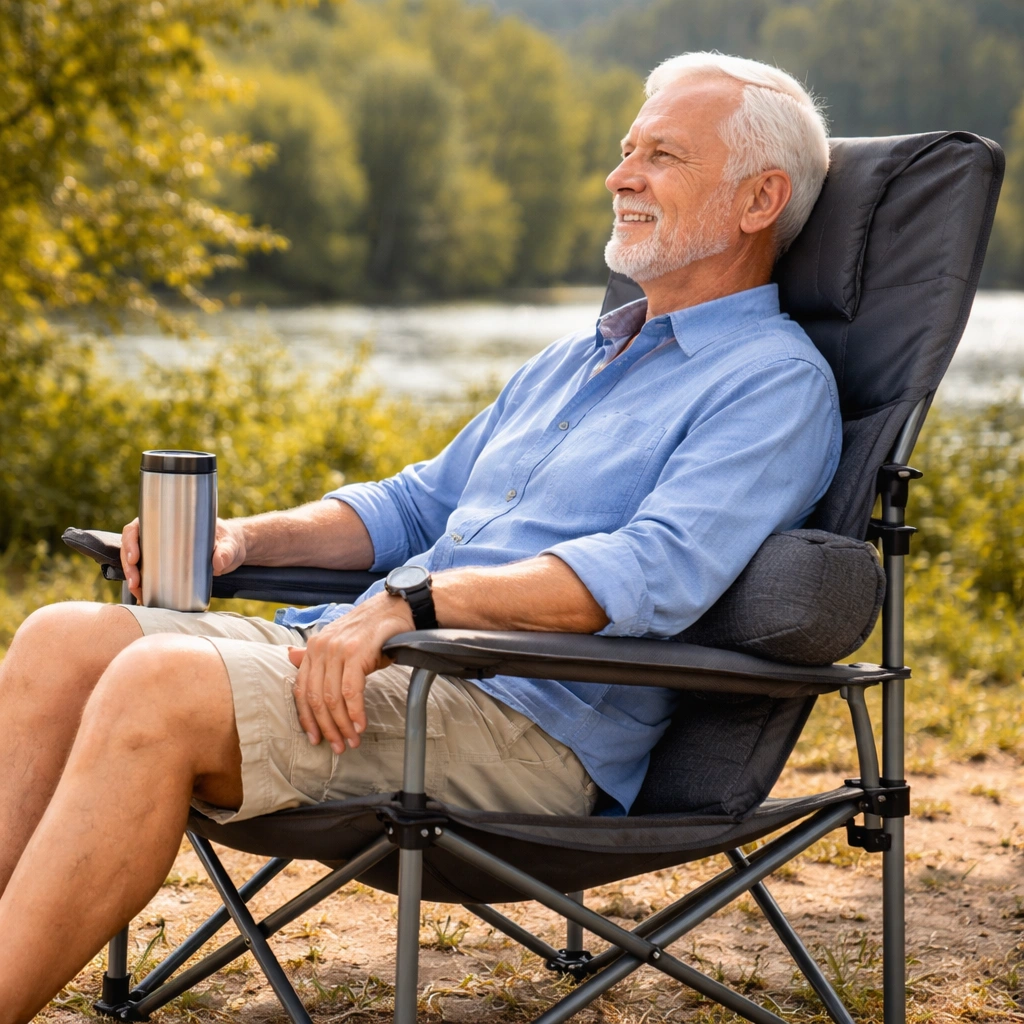 Senior-friendly camping chair features overview