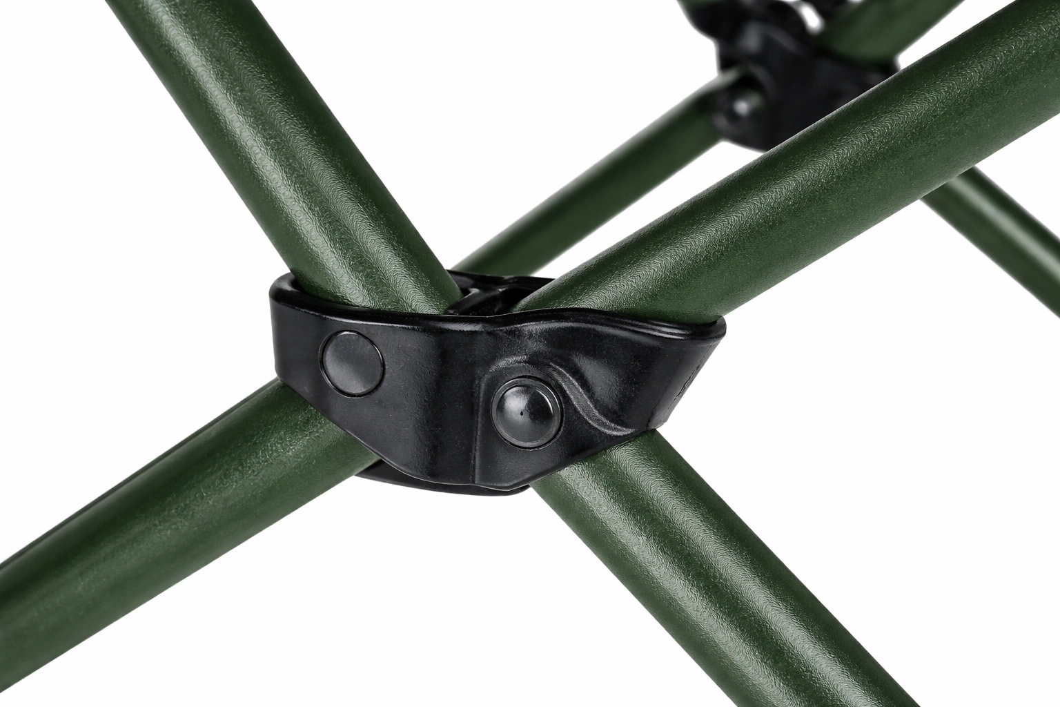 Steel frame camping chair showing durability